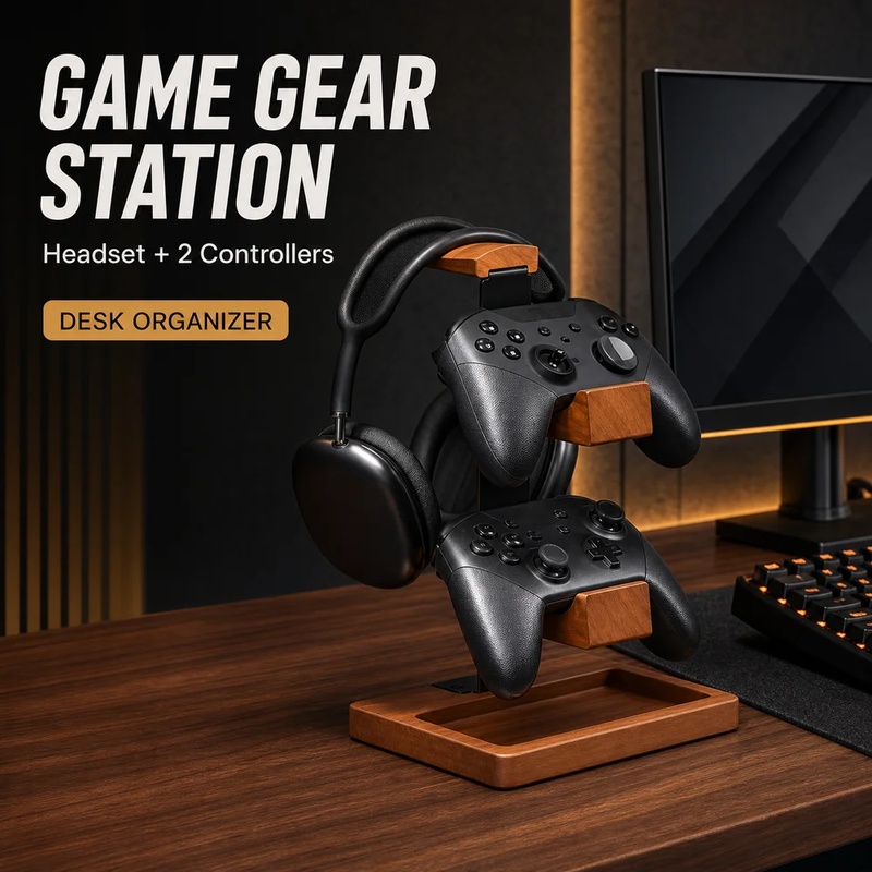Pc Gaming Earphones - Hölzerner Kopfhörerständer Gaming-Headset-Halter Schreibtisch-Kopfhörerhalter Organizer für