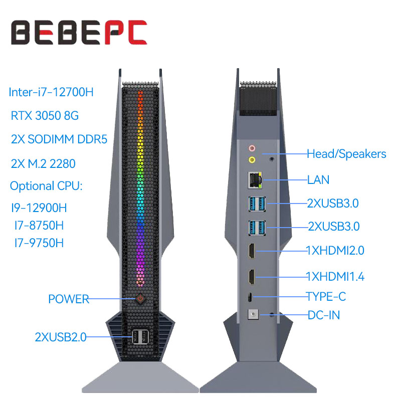 Pc Gaming On Wifi - Intel Core i7-12700H Gaming Mini-PC Nvidia
