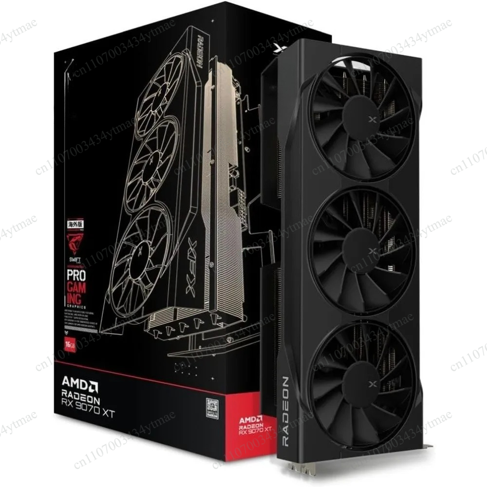 Pc Gaming Graphics Card - RX 9070 XT Triple-Fan Gaming-Grafikkarte, 16GB