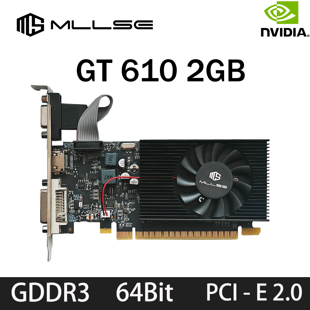 MLLSE GT 610 2 GB Grafikkarte  – Pc Gaming Graphics Card Bewertung und Preis