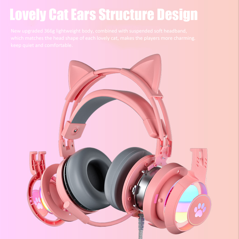 Niedliche Katzen ohr Gaming-Ko – Pc Gaming Earphones Bewertung und Preis