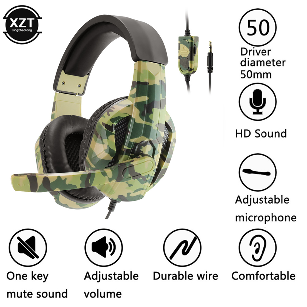 Camouflage Gaming Headset 3,5m – Pc Gaming Earphones Bewertung und Preis
